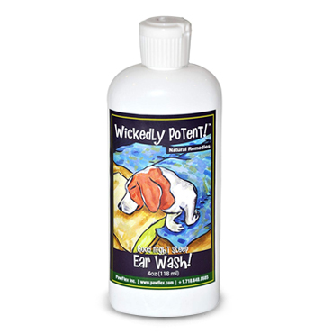 Wickedly Potent, Natural Remedies, Dog & Pet Ear Wash, pawflex, dog ear care, pet ear care, pet store near me