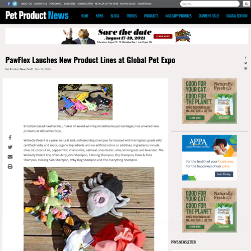 PetProductNews.com | PawFlex Lauches New Product Lines at Global Pet Expo 2016