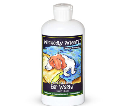 Wickedly Potent, Natural Remedies, Dog & Pet Ear Wash, pawflex, dog ear care, pet ear care