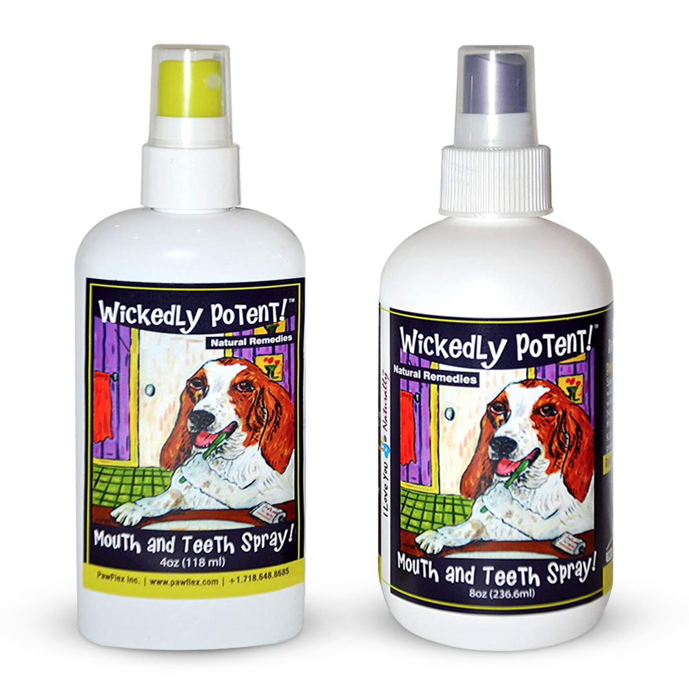 Wickedly Potent, Natural Remedies, Dog & Pet Mouth and Teeth Spray, Teeth Spray for dog, Mouth Spray for dogs, pet shop near me
