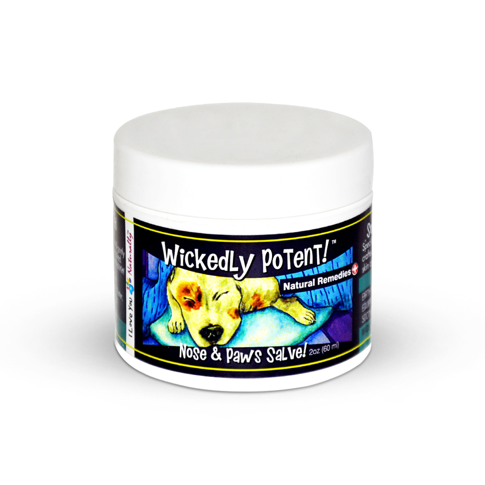 Wickedly Potent, Natural Remedies, Dog & Pet Nose and Paws Salve, pawflex, pet shop, paw bandages for pets
