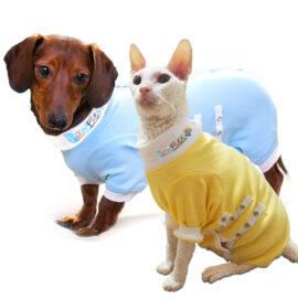 Cat and Dachshund Medical Onesies, onesies for pets, pawflex pet shop, pet shop near me, pawflex, paw bandages for pets